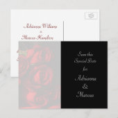 "Bewaar deze speciale datum" - Red Rose Bouquet Briefkaart (Voorkant / Achterkant)