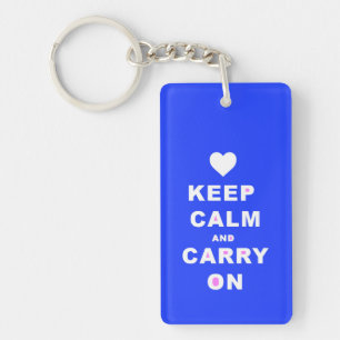 BEWAAR EEN CARRY OP Blauw Sleutelhanger