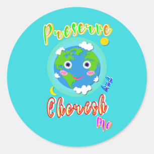 Bewaar en koester mij ronde sticker