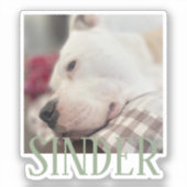 Bewaar foto gepersonaliseerd sticker (Voorkant)