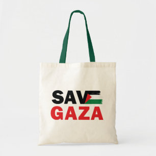 Bewaar GAZA met Palestijnse vlag op maat Tote Bag