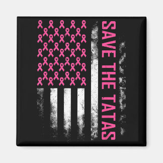 Bewaar het Amerikaanse Vlag Roze Borstkanker Bewus Magneet