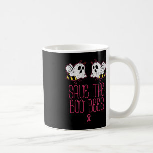 Bewaar het Boo-bijenborstkankerwaarschuwingsbrein Koffiemok