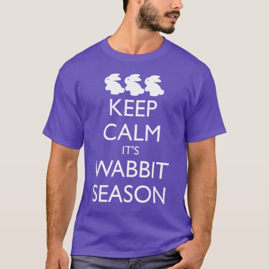 BEWAAR HET EEN WABBITSSEASON IS T-SHIRT (Voorkant)