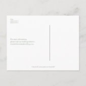 Bewaar het gedicht met hart aankondigingskaart (Achterkant)