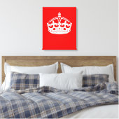 BEWAAR HET KROEPJE OP Rood dit aanpast Canvas Afdruk (Insitu (Slaapkamer))