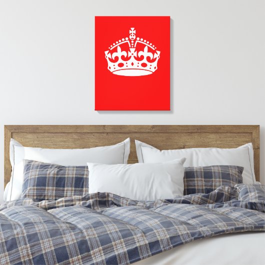 BEWAAR HET KROEPJE OP Rood dit aanpast Canvas Afdruk (Insitu (Slaapkamer))