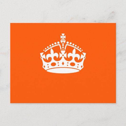 BEWAAR HET KROKEN OP Sinaasappel BEKIJKEN past het Briefkaart (Voorkant)