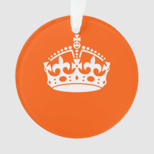 BEWAAR HET KROKEN OP Sinaasappel BEKIJKEN past het Ornament