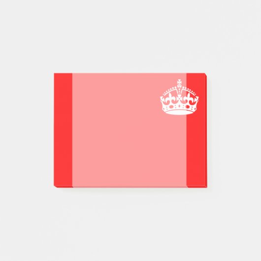 BEWAAR HET KROOMSNAFsymbool VAN DE KALK op Rood va Post-it® Notes (Voorkant)