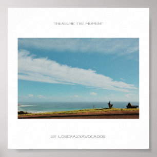 Bewaar Het Moment Man Bank Landschap Poster