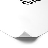 BEWAAR JE KALM OMDAT IK GAY BEN POSTER (Hoek)