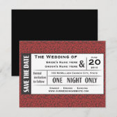 Bewaar je Ticket! Kaart (Voorkant / Achterkant)