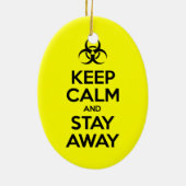 BEWAAR KALK EN BLIJF WEG KERAMISCH ORNAMENT (Achterkant)