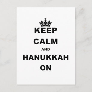 BEWAAR KALM EN HANUKKAH AAN FEESTDAGENKAART