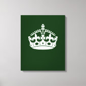 BEWAAR KROOM OP Groen BEWAREN pas dit aan Canvas Afdruk (Voorkant)