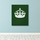 BEWAAR KROOM OP Groen BEWAREN pas dit aan Canvas Afdruk (Insitu (Houten vloer))