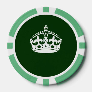 BEWAAR KROOM OP Groen BEWAREN pas dit aan Poker Chips