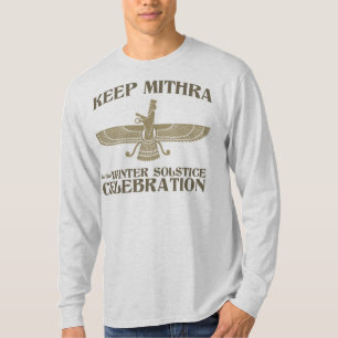 Bewaar Mithra in de winterpleisterfeestdag T-shirt