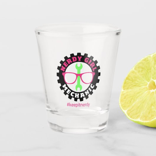 Bewaar Nerdy Shot glass Glas (Voorkant)