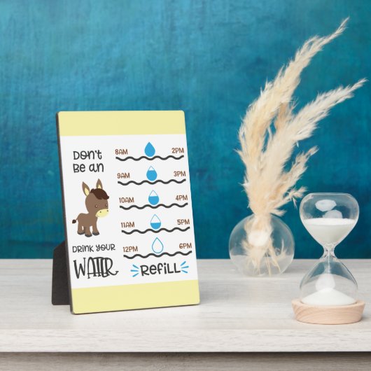 Bewaar of ontwerp je eigen — Easel Plaque Fotoplaat (Zijkant)