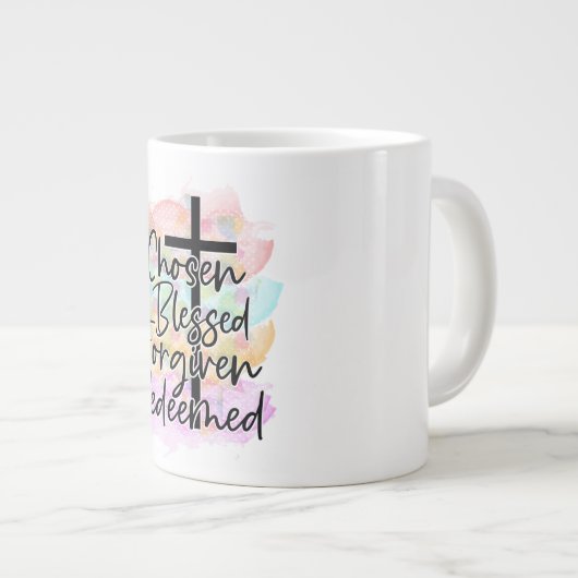 Bewaar of ontwerp je eigen — Jumbo-Mok Extra Grote Beker (Voorkant rechts)