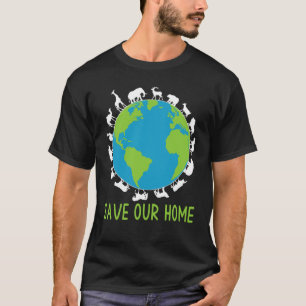 Bewaar onze aarde voor het behoud van het wild t-shirt