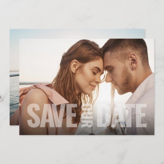 Bewaar onze datum aankondiging (Voorkant / Achterkant)