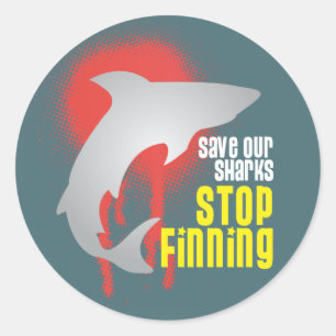 Bewaar onze haaien niet meer door te zoeken naar s ronde sticker