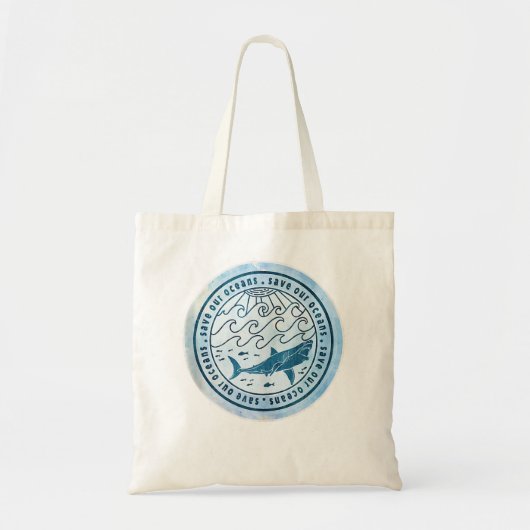 Bewaar onze oceaanbescherming en het behoud van he tote bag (Voorkant)