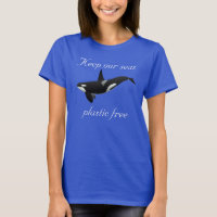 Bewaar onze Zee zonder plastic orca Killer Whale