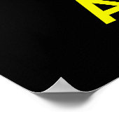 BEWAAR POSTER KALM EN BLIJF (Hoek)