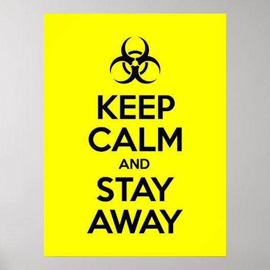 BEWAAR POSTER KALM EN BLIJF (Voorkant)