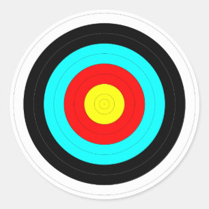 Bewaar uw ogen op het doel - Bullseye Print Ronde Sticker