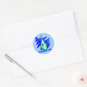 Bewaar watergrondwaterval ronde sticker (Envelop)