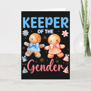 Bewaarder Van De Geslacht Reveal Baby Gingerbread  Kaart