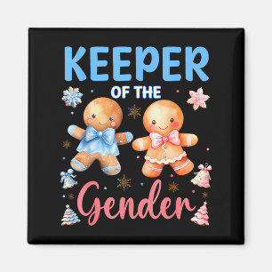 Bewaarder Van De Geslacht Reveal Baby Gingerbread  Magneet