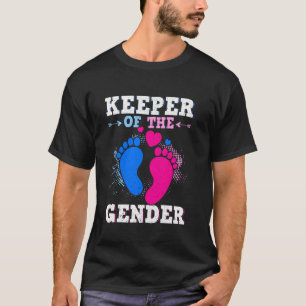 Bewaarder van de geslachtsbaby onthulling t-shirt