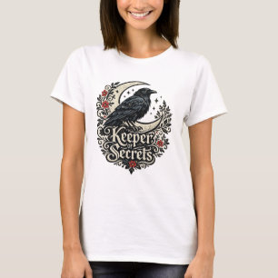 Bewaarder van Geheimnissen Raven Moon Gothic Cotta T-shirt