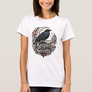 Bewaarder van Geheimnissen Raven Moon Gothic Cotta T-shirt