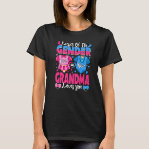 Bewaarder van geslacht Oma houdt van jou Roze of B T-shirt