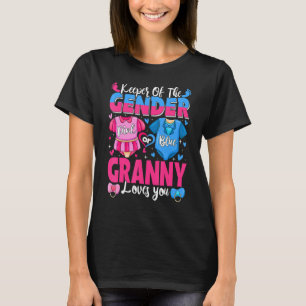 Bewaarder van geslacht Oma houdt van jou Roze of B T-shirt