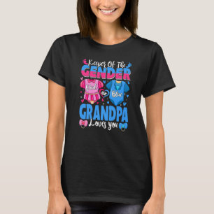 Bewaarder van geslacht Opa houdt van jou Roze of B T-shirt