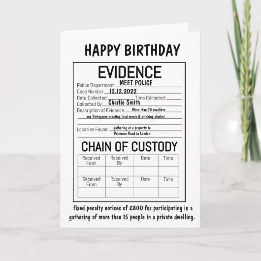 Bewaarkaart Kaart (Voorkant)