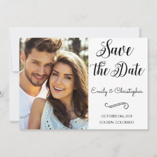 Bewaart het hand Van letters voorzien Huwelijk van Save The Date