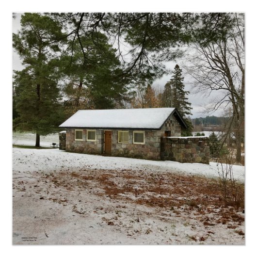 Bewabic State Park, Crystal Falls, MI Poster (Devant)