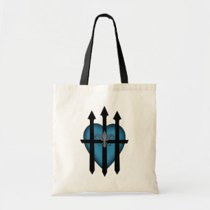 Bewakd hart tote bag