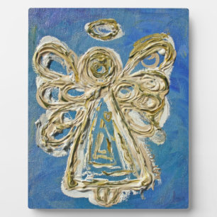 Bewaker Blauwe Engel Schilderkunst Kunstcadeau Pla Fotoplaat