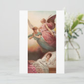 Bewaker engelen met kind bedankkaart (Staand voorkant)