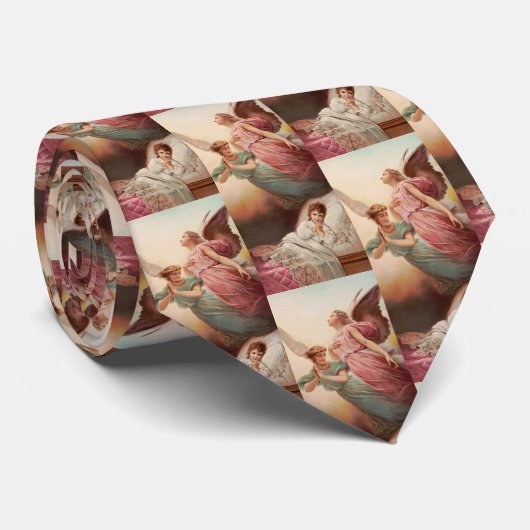 Bewaker engelen met kind stropdas (Opgerold)